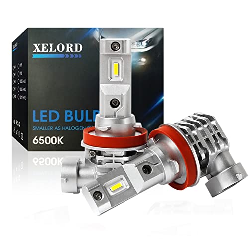 XELORD H11 LED ヘッドライト 一体型 ファンレス H8 H9 H16 H11兼用 LED バルブ CREEチップ搭載 6500K