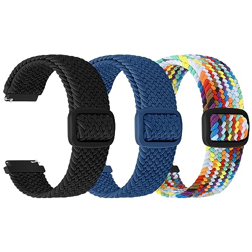 [TumpCez] 18mm 19mm 20mm 22mm 24mm 時計バンドクイックリリースベルト快適な伸縮性無段階に調整 スポーツループ軽