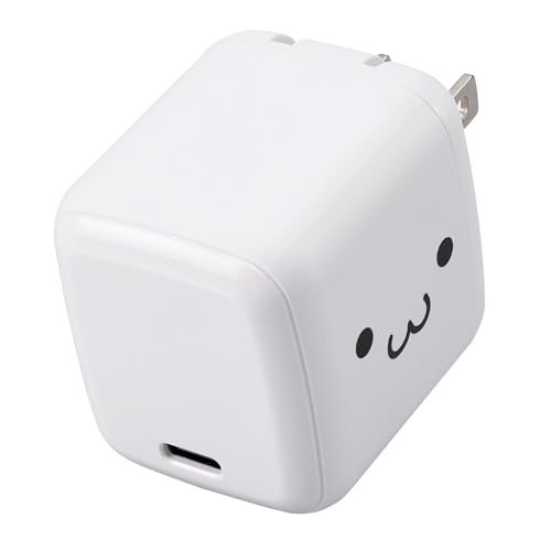 エレコム 充電器 65W USB PD対応 小型 Type-C 1ポート PPS対応 GaN II採用 PSE認証 しろちゃん(ホワイト×ブラッ エレコム 充電器 65W USB PD対応 小型 Type-C 1ポート PPS対応 GaN II採用 PSE認証 しろちゃん(ホワイト×ブラッ