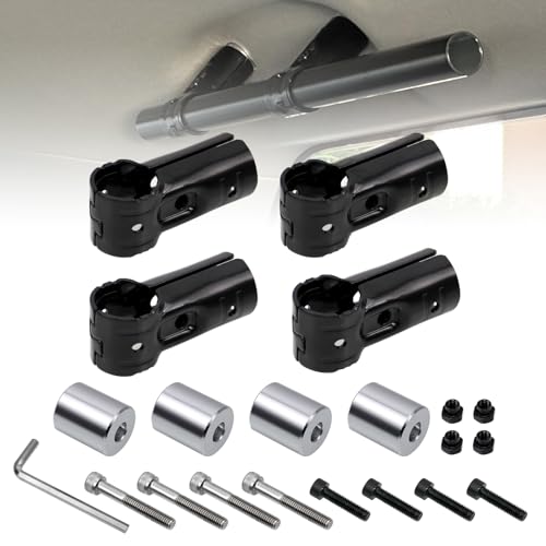 Jeyaic φ28イレクターパイプ用の車用ルーフキャリアバー用スペーシアパイプイレクターパイプアタッチメ..