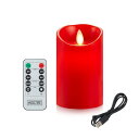 AnnTec LEDキャンドルライト USB充電式 ロウソク 本物の炎のようにゆらめく 暖色光 火を使わない ゆらゆら揺れる 安全 省エネ 専用