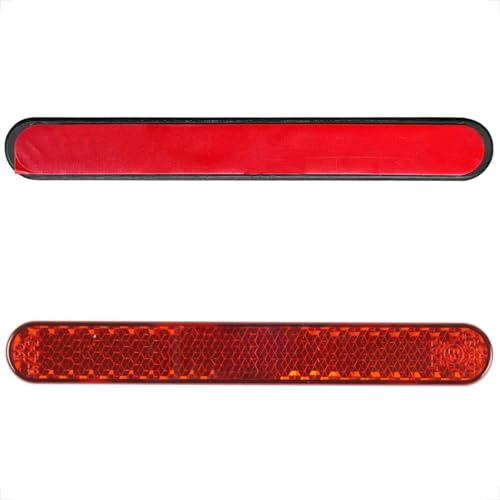 Evermotor 反射板 リフレクター バイク 貼付け mini小型 赤 自転車（2個）