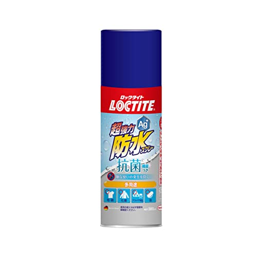 LOCTITE(ロックタイト) 超強力防水スプレー 抗菌機能付き 380ml - 抗菌・消臭がな防水スプレー LOCTITE(ロックタイト) 超強力防水スプレー 抗菌機能付き 380ml - 抗菌・消臭がな防水スプレー