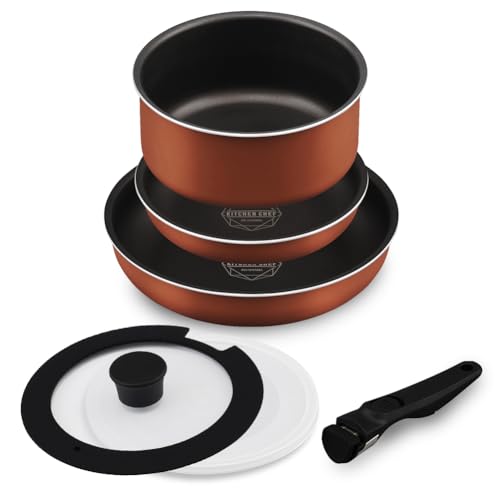 アイリスオーヤマ フライパン 鍋 セット IH&ガス火対応 6点セット ダイヤモンドコートパン 取っ手の取れるフライパン お手入れ簡単 メタリッ