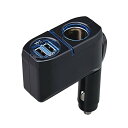 セイワ(SEIWA) 車内用品 シガーソケット増設分配器 シガーソケット+USB2口 ダイレクトソケット F274(2)
