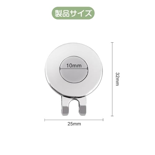 DFsucces ゴルフ マーカー 2個セット おしゃれ ゴルフキャップクリップ マグネット...