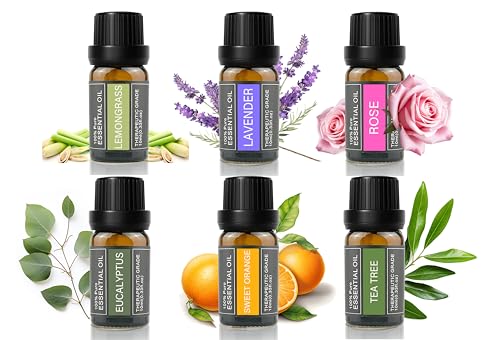 Cywinfow 精油 アロマオイル 100％天然植物由来 エッセンシャルオイル 10ML (標準サイズ スイートオレンジ/ラベンダー/レモング