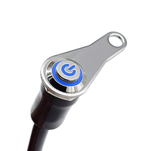 オートバイハンドルバースイッチ ATVバイク 12V LED ヘッドライトフォグライトスイッチ ブルーライト 防水 過負荷保護