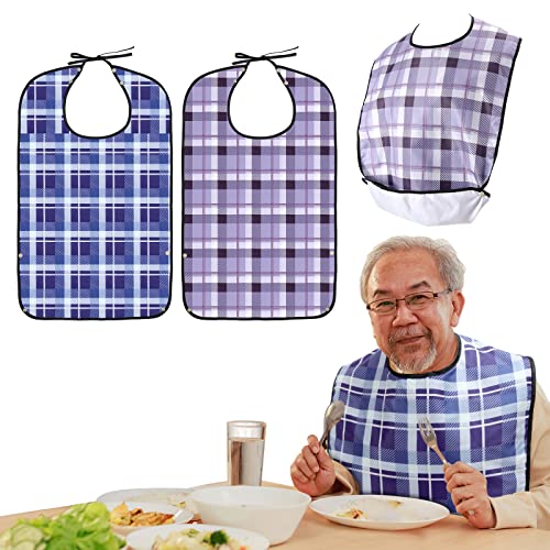 designBluePurple/Free Size/-・Color:BluePurple・「食事時に汚れ防止用エプロン」 食事の時に料理の飛び跳ねや食べこぼしで洋服を汚さないように洋服の上にカバーして汚れ防止に大活躍してくれる食事エプロンが持っておけば、衣服の汚れを気にせずに、食事をより快適に楽しめます。・「扱いやすい二つの留め方」 着脱しやすいひも?めとボタン留めの二つの留め方を備えており、子供、大人、要介護高齢者、障がい者など、どんな世代どんな状況の方でも、首周りのサイズに合わせて自分に合う留め方で手軽に利用していただけます。・「キャッチポケット付き」 床を汚すことがなくなるエプロン下端を折り返してボタンで留めるとポケットになる仕様に設計しており、食べこぼしもしっかりキャッチできて、床掃除をする事も軽減してくれます。・「上質な素材採用」 優れた防水性と耐磨耗性を兼ね備えたポリエステル素材を採用しており、防水コーティング施され、汁物が多くても強い吸水力を備えており、衣服に染み込み汚す心配はありません。・「お手入れが簡単」 繰り返し洗って使える素材を使用するた