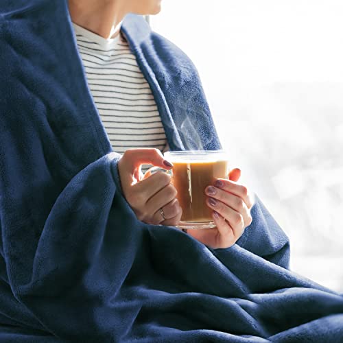 BEDELITE 毛布 ひざ掛け ふわふわ セミダブル ブランケット 冬 厚手 柔らかく肌触 掛け毛布 軽量 洗える フランネル モコモコ 冷房 [2]
