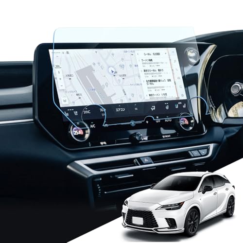 LANTU 傷防止強化 新型 レクサス RX 用 14インチ ナビ ガラス フィルム rx500h rx450h+ rx350h rx350 ナ