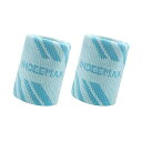 INDEEMAXコットン製スポーツリストバンド2枚組 肌触りの良い素材 柔らかくて軽い 吸汗 速乾 良好な伸縮性 野球 テニス バドミントン 男