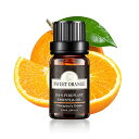 Poven スイートオレンジ エッセンシャルオイル 天然 オレンジ精油 アロマオイル 10ml
