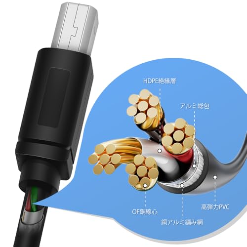�ץ�󥿡������֥� ������ usb a to b ���ץ���USB�����֥� USB-A�ʥ�����to USB-B�ʥ����� Deear ������b us