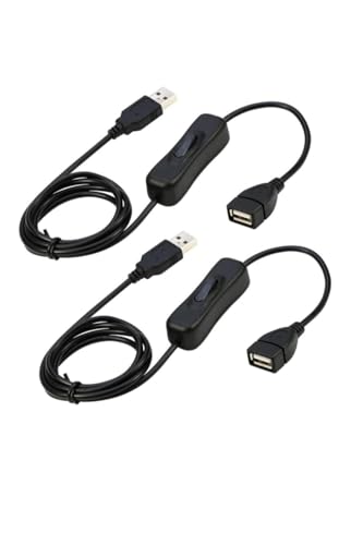 -/1m 2本入り/-・Size:1m 2本入り・パッケージ内容USB電源コードスイッチ延長ケーブル 2本入り。電源供給、データ転送をサポート。・ワイヤー仕様精密な24AWG、OD：3.2mm、2コアの銅線を使用。長距離ケーブル制御の問題を解決。・材質ケーブル内部は導電性に優れた高の銅線を使用。USBスイッチのシェルは高の素材を採用し、優れた絶縁性を持つ。・プラグアンドプレイUSB A(オス) とA(メス)の端子が接続できます。よくある通常のUSB端子です。取り付けの際は、オスとメスの端子を対応する電気機器に接続するだけ。インストールに追加のツールは必要ありません。ボタンを押すだけでオン/オフ。・用途LEDライトストリップ、USBヒーター手袋、ベッドサイドランプ、USBファン、ドライビングレコーダーなどのコンピューター周辺低電力電化製品に幅広く対応。パッケージ内容USB電源コードスイッチ延長ケーブル