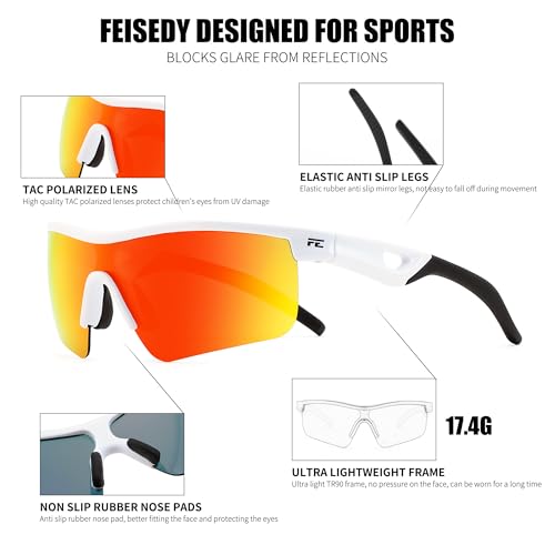 Feisedy ���å� ���ݡ��� ���󥰥饹 �Ҷ��� �и� ��� UV���å� TR90Ķ���� ���󥰥饹 ����� ���祮�� ��� �Х� ���