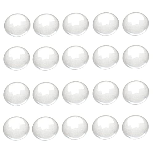 20個入りセット ペースター 半球ガラス クリア ガラスカボション 18mm 工芸品 ファッション ジュエリー用 DIY