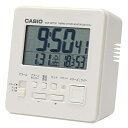 CASIO(カシオ) 目覚まし時計 電波時計 ホワイト 白 デジタル 小型 スヌーズ ライト DQD-805J-7JF