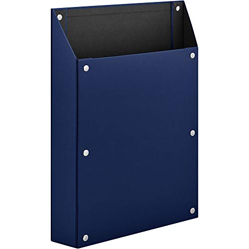 キングジム 書類ボックス マグケース マグネット付 A4タテ 青 4755-B