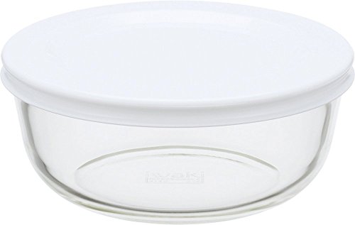 iwaki(イワキ) 耐熱ガラス 保存容器 電子レンジ オーブン S 400ml ごはん 1膳 ホワイト パックぼうる KBC4140-W1 グ