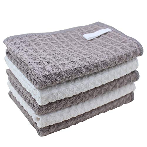 ふきん マイクロファイバー布巾 強力吸水 速乾 雑巾 食器 拭きガラス 窓鏡 キッチンタオル 台拭き 掃除..