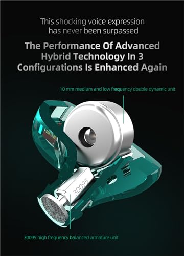 KZ ZSTX イヤホン KZ イヤホン 1BA+1DD ハイブリッドイヤホン 重低音 イヤモニ カナル型 中華イヤホン 銀メッキ リケーブル