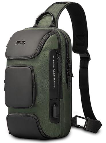 [YESLAU] ボディバッグ ショルダーバッグ ボディーバッグ 大容量 防水 肩掛けバッグ 斜めがけバッグ ワンショルダーバッグ メンズ 斜め