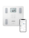 オムロン 体重 体組成計 HBF-230T-SW スマホ連動 体脂肪率 BMI 骨格筋率 OMRON connect対応 自動認識 シャイニーホ(4)