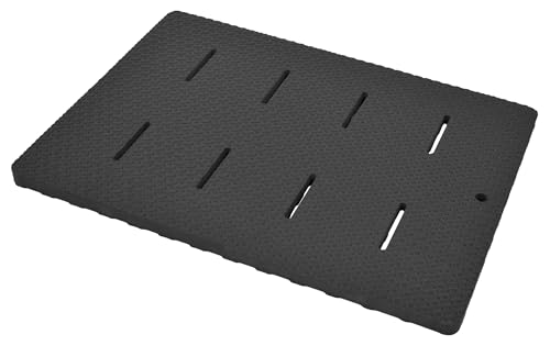 パークレーン お風呂 マット 浴室内 小さい ラバーマットハーフ ダークグレー 筋トレ 腹筋 縦60×横42.5×奥行2cm ラバースノコ 水は