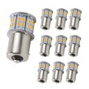 S25 1156 BA15S 7506 1141 1003 1156NA非常に明るい琥珀/黄色の非極性3014 50-SMD 12V-24V L