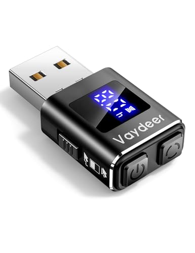 Vaydeer メタルミニマウスジグラー T5s マウスマーバー Mouse Jiggler タイマー付き、LEDカウントダウン、検出不可、3ボ