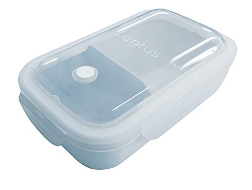 アスベル 弁当箱 ランチボックス 1段 スリム レンジ・食洗器対応 汁漏れ防止 冷凍 1段 ランタス WTL-500 Ag抗菌 ブルー 500m