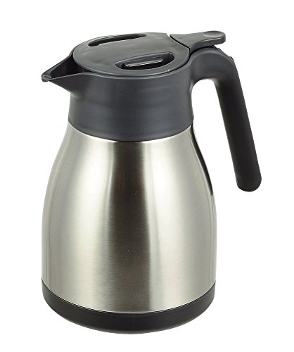 パール金属 ポット 卓上ポット テーブルポット 1.0L ステンレス製 保温 保冷 サテン 開閉楽々 HB-3472