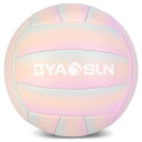 BYAOSUN バレーボール 5号 球 PU 練習用 屋外・屋内用 5号バレーボール 大人・高学生・小学生用 柔らかい 軽量 ビーチバレー ママ