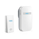 Umimile ワイヤレスチャイム 自動発電 玄関チャイム 電池不要 防水防塵 工事不要 38曲 4段階音量調節 100db 光でお知らせ メモ