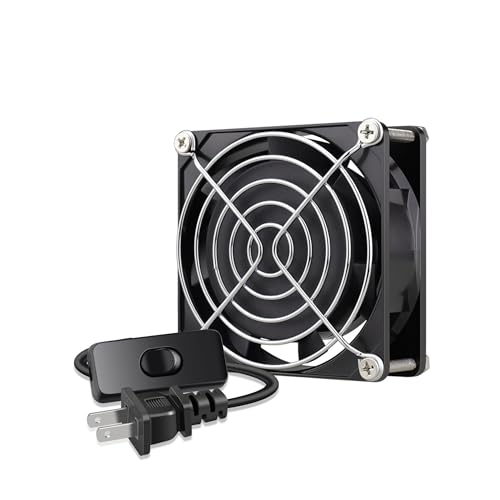 GDSTIME 80mm x 25mm 100V 110V 115V 120V 220V 240V AC EC 換気扇 冷却ファン、換気排気プロ