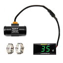 NORXI バイク用 水温計 デジタル 防水 高温警告機能 12V ユニバーサル コンパクト 温度計 温度アダプター付き 簡単設置 超実用(22