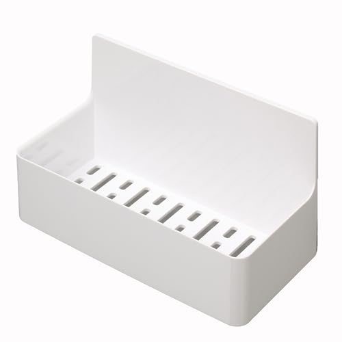 東和産業 浴室用ラック ホワイト 約19.2×9.4×11.2cm バスルーム マグネット お風呂 磁着SQ バスポケット 39207 ホワイト