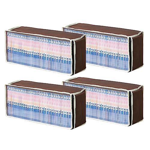 アイメディア(Aimedia) パッと見えるコミック収納袋 4枚組 収納袋 収納ケース 収納ボックス コミック収納 漫画 収納 漫画本 クローゼ