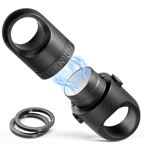 [TISUR] チタン マグネットリリーサー 耐荷重20kg 磁石 強力 セキュリティロック機能 360°回転コネクタ 分離型 クイックリリース