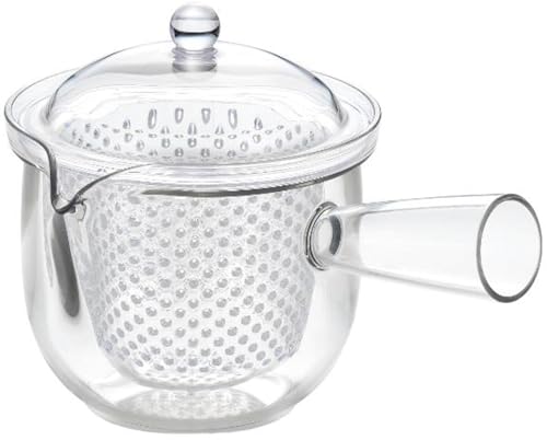 曙産業 ティーポット 急須タイプ L 日本製 横手 透明でお茶の出具合がよく見える プラスチック製で割れにくい 水切れがよく注ぎやすい 目詰まり