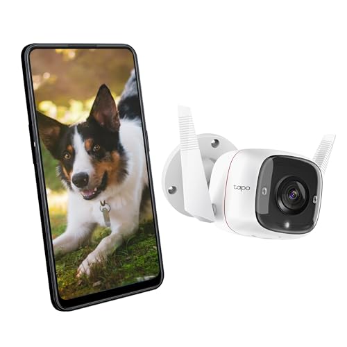 TP-Link WiFi ネットワークカメラ 屋外カメラ 1296p 300万画素 IP66防水・防塵 防犯カメラ 音声通話 3..