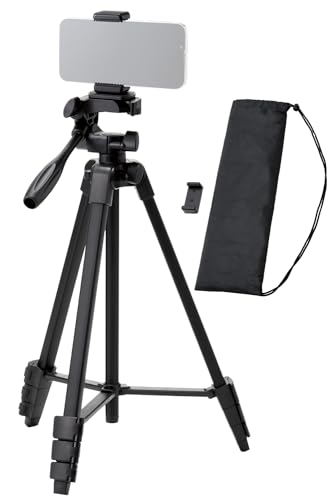 ELECOM - エレコム スマホ カメラ 三脚 3段階伸縮 最大長さ147cm 収納40cm 360度回転 スマホホルダー付き 収納ケース付き 持ち運び iP