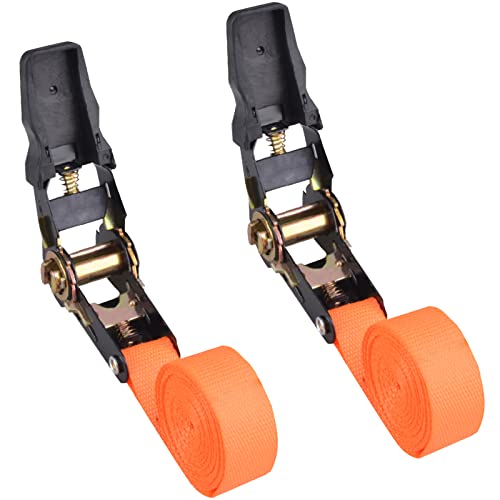 YAPJEB 荷締めベルト ラチェット式 4m 5m タイダウンベルト ラッシングベルト 荷締機ベルト 固定ベルト 破断荷重800kg 締付 固