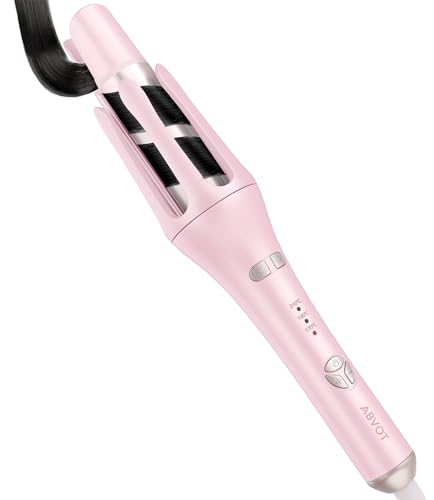 ABVOT 自動巻きカールアイロン36mm オートカールアイロン 2024年新型 ヘアアイロン カール ワンでカールできる！ 自動タイミングアラ