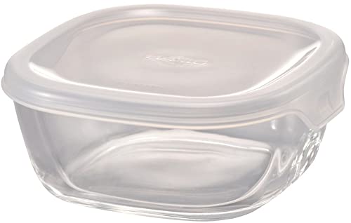 HARIO(ハリオ) 日本製 耐熱ガラス製 保存容器・角 250ml BUONO kitchen KST-25-TW クリア