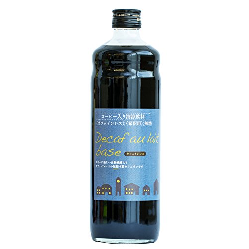 辻本珈琲 デカフェオレ ベース 600ml 無糖 1本 カフェインレス リキッド 希釈 珈琲 アイス カフェオレ ..
