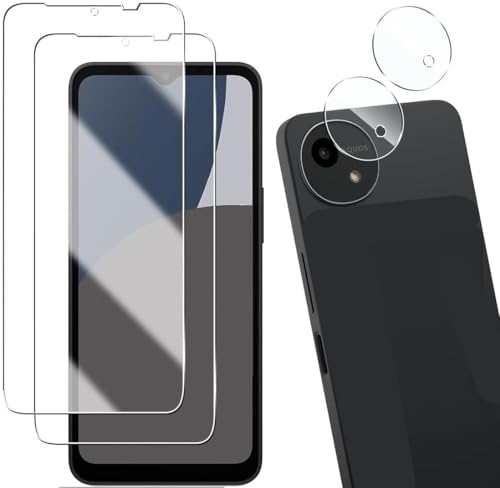 2+2 セットAQUOS Wish4 SH-52E ガラスフィルム（2枚入り）+カメラフィルム（2枚入り）AQUOS Wish4 フィ..