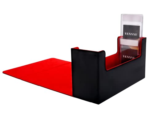 PSA BGS 鑑定カード用ケース スクリューダウン 収納ボックス デッキケース カードケース トレカケース 保管 PU レザー Lサイズ (4