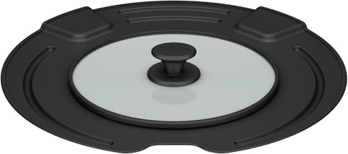 サーモス 取っ手のとれるフライパン専用フタ ブラック KLK-2628 BK